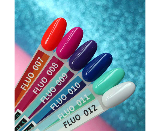 Зображення 2 Гель-лак Kira Nails FLUO 012 (білий, флуоресцентний), 6 мл, Об'єм (мл, г): 6, Колір: 012