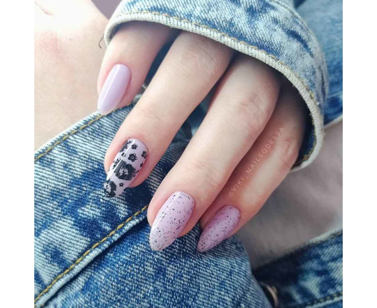 Изображение 6 Гель-лак Kira Nails Чиа Пудинг №006 Черника (с крошкой), 6 мл, Объем (мл, г): 6, Цвет: 006