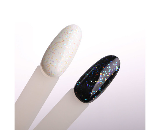 Зображення 3 Kira Nails No Wipe Top Reflex - топ без липкого шару з голографічною крихтою, 6 мл