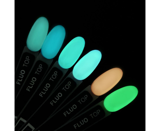 Изображение 2 Kira Nails No Wipe Fluo Top - топ без липкого слоя флуоресцентный, 6 мл