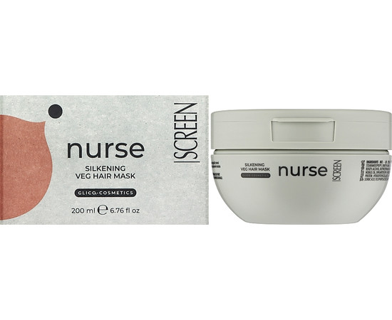 Зображення 2 Поживна маска для волосся Screen Purest Nurse Silkening Veg Hair Mask, 200 мл, Об'єм (мл, г): 200