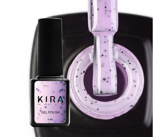 Изображение 2 Гель-лак Kira Nails Чиа Пудинг №006 Черника (с крошкой), 6 мл, Объем (мл, г): 6, Цвет: 006