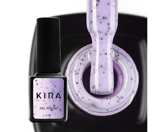 Зображення 2 Гель-лак Kira Nails Чиа Пудинг №007 Ожина (з крихтою), 6 мл, Об'єм (мл, г): 6, Колір: 007