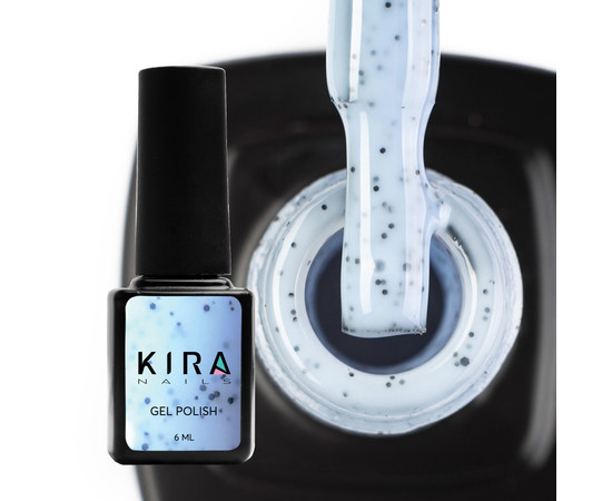 Зображення 2 Гель-лак Kira Nails Чіа Пудинг №008 Лохина (з крихтою), 6 мл, Об'єм (мл, г): 6, Колір: 008