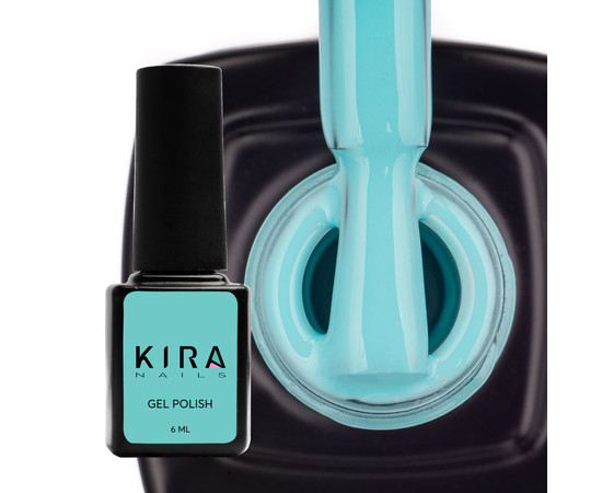 Изображение 2 Гель-лак Kira Nails №027 (голубой, эмаль), 6 мл, Объем (мл, г): 6, Цвет: 027