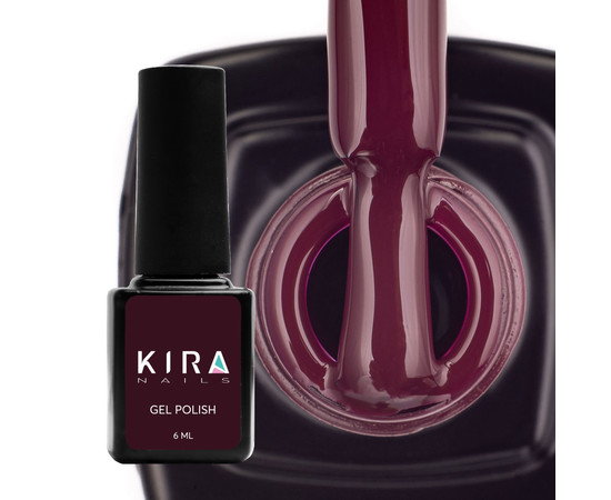 Зображення 2 Гель-лак Kira Nails №032 (сливовий, емаль), 6 мл, Об'єм (мл, г): 6, Колір: 032