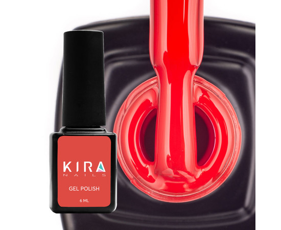 Изображение 2 Гель-лак Kira Nails №037 (ярко-красный, эмаль), 6 мл, Объем (мл, г): 6, Цвет: 037