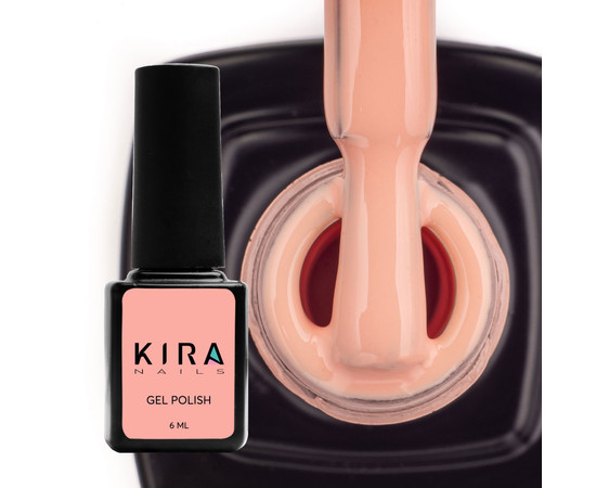 Зображення 2 Гель-лак Kira Nails №047 (приглушений, персиково-бежевий, емаль), 6 мл, Об'єм (мл, г): 6, Колір: 047
