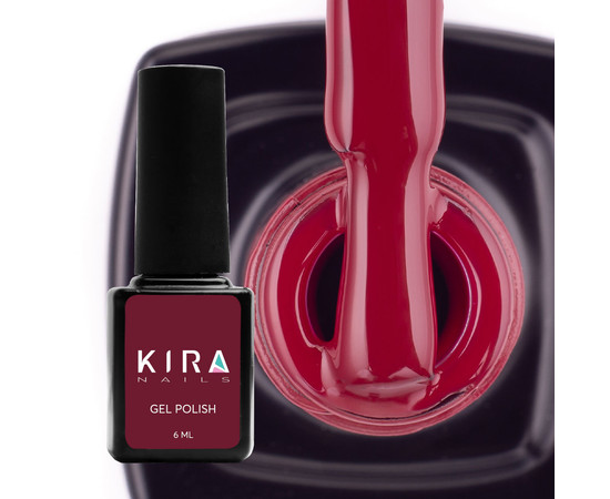 Изображение 2 Гель-лак Kira Nails №061 (темный малиновый, эмаль), 6 мл, Объем (мл, г): 6, Цвет: 061