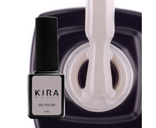 Зображення 2 Гель-лак Kira Nails №066 (світло-сірий, емаль), 6 мл, Об'єм (мл, г): 6, Колір: 066