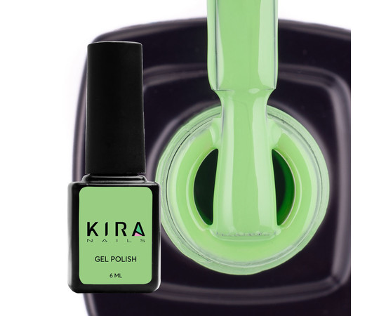 Изображение 2 Гель-лак Kira Nails №076 (ментоловый, эмаль), 6 мл, Объем (мл, г): 6, Цвет: 076
