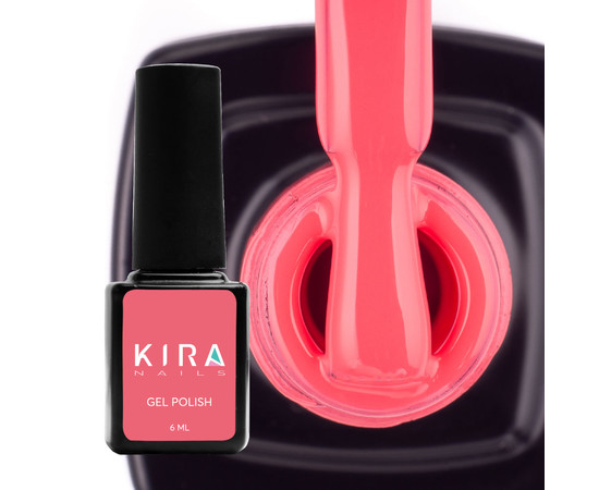 Изображение 2 Гель-лак Kira Nails №098 (коралловый, неоновый), 6 мл, Объем (мл, г): 6, Цвет: 098