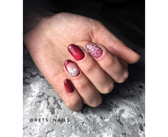 Зображення 3 Термо гель-лак Kira Nails №T05 (бордовий, при нагріванні приглушений салатовий), 6 мл, Об'єм (мл, г): 6, Колір: 005