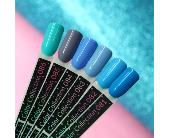 Изображение 4 Гель-лак Kira Nails №086 (зелено-бирюзовый, эмаль), 6 мл, Объем (мл, г): 6, Цвет: 086