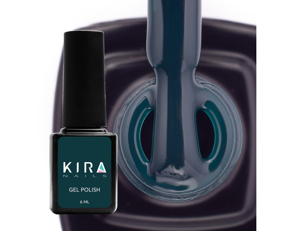 Зображення 2 Гель-лак Kira Nails №128 (темно-зелений, емаль), 6 мл, Об'єм (мл, г): 6, Колір: 128