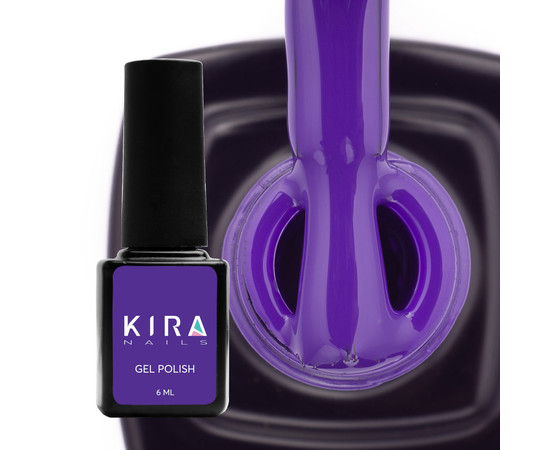 Зображення 2 Гель-лак Kira Nails №136 (електрик, емаль), 6 мл, Об'єм (мл, г): 6, Колір: 136