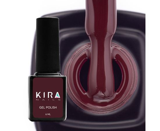 Изображение 2 Гель-лак Kira Nails №154 (темно-коричневый, эмаль), 6 мл, Объем (мл, г): 6, Цвет: 154