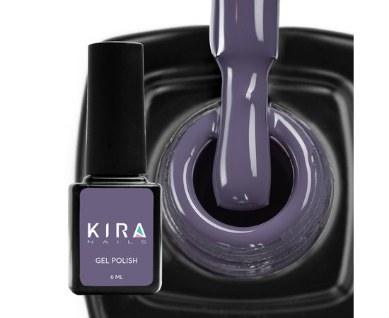 Изображение 2 Гель-лак Kira Nails №159 (приглушенный серо-синий, эмаль), 6 мл, Объем (мл, г): 6, Цвет: 159
