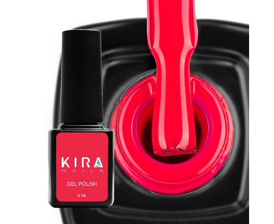 Изображение 2 Гель-лак Kira Nails №177 (неоновый малиновый, эмаль), 6 мл, Объем (мл, г): 6, Цвет: 177