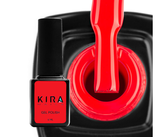 Изображение 2 Гель-лак Kira Nails №178 (яркий розово-красный, эмаль), 6 мл, Объем (мл, г): 6, Цвет: 178