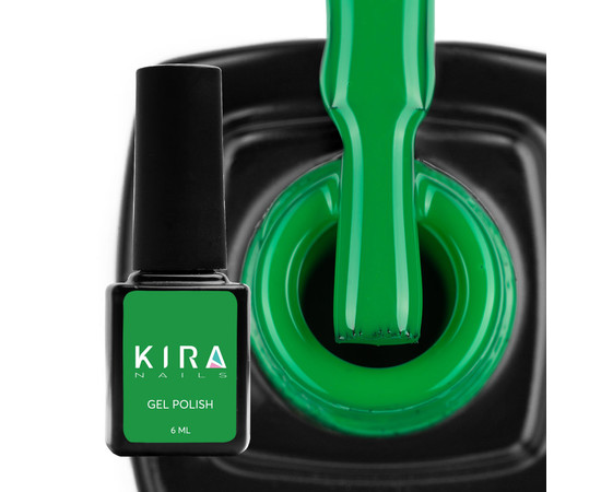 Зображення 2 Гель-лак Kira Nails №180 (зелена м'ята, емаль), 6 мл, Об'єм (мл, г): 6, Колір: 180