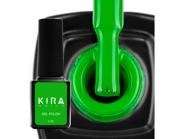 Изображение 2 Гель-лак Kira Nails №181 (травяной зеленый, эмаль), 6 мл, Объем (мл, г): 6, Цвет: 181