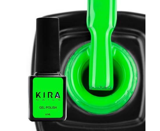 Изображение 2 Гель-лак Kira Nails №184 (конфетно-зеленый, эмаль), 6 мл, Объем (мл, г): 6, Цвет: 184