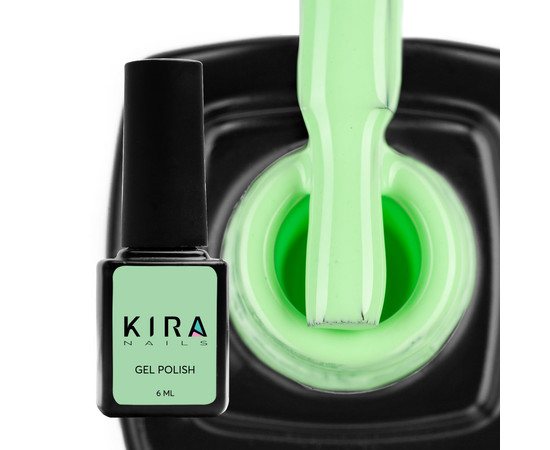 Изображение 2 Гель-лак Kira Nails №186 (мятный шейк, эмаль), 6 мл, Объем (мл, г): 6, Цвет: 186