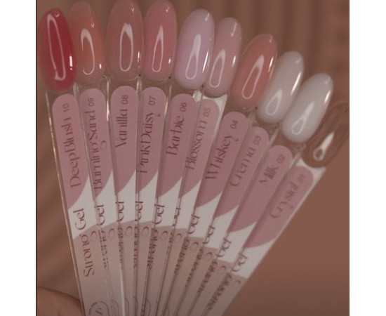 Изображение 2 Гель для наращивания ногтей YES Strong Gel №01, 30 мл, Объем (мл, г): 30, Цвет: 01