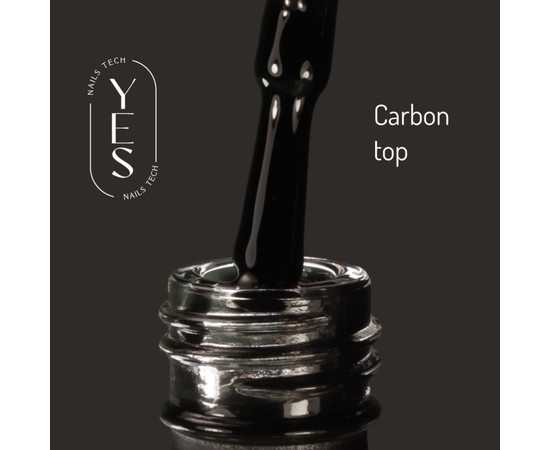 Зображення 2 Топ для гель-лаку YES Cover Top Carbon, 15 мл