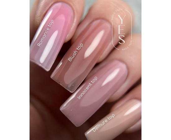Зображення 2 Топ для гель-лаку YES Cover Top Blush, 15 мл