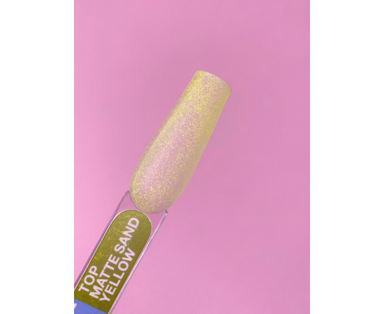 Зображення 2 Матовий топ без липкого шару LUNAMoon Top Matte Sand Yellow, 13 мл, Об'єм (мл, г): 13, Колір: Yellow