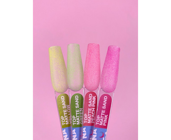 Зображення 4 Матовий топ без липкого шару LUNAMoon Top Matte Sand Pink, 13 мл, Об'єм (мл, г): 13, Колір: Pink