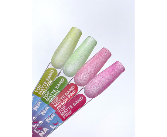 Зображення 5 Матовий топ без липкого шару LUNAMoon Top Matte Sand Peach Pink, 13 мл, Об'єм (мл, г): 13, Колір: Peach Pink