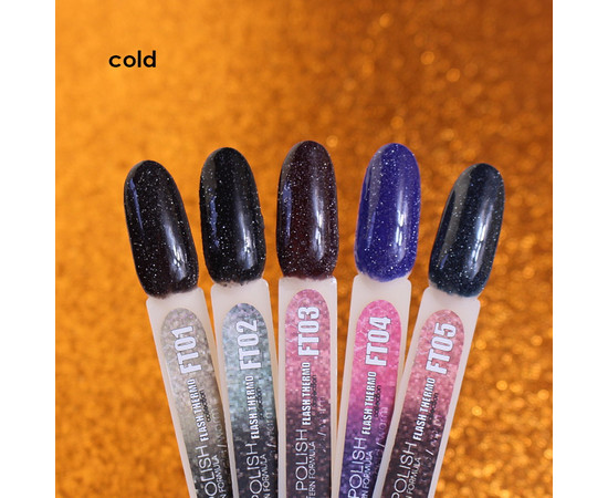 Зображення 3 Гель-лак для нігтів Nails Molekula Flash Thermo 6 мл, №FT03, Об'єм (мл, г): 6, Колір: FT03