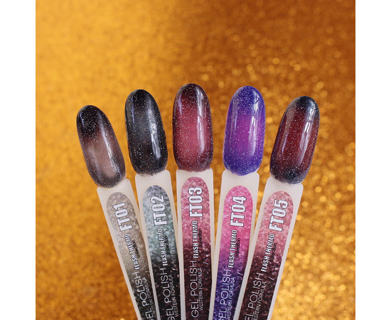 Зображення 2 Гель-лак для нігтів Nails Molekula Flash Thermo 6 мл, №FT05, Об'єм (мл, г): 6, Колір: FT05