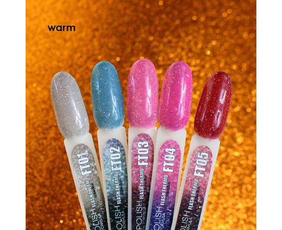 Зображення 4 Гель-лак для нігтів Nails Molekula Flash Thermo 6 мл, №FT05, Об'єм (мл, г): 6, Колір: FT05