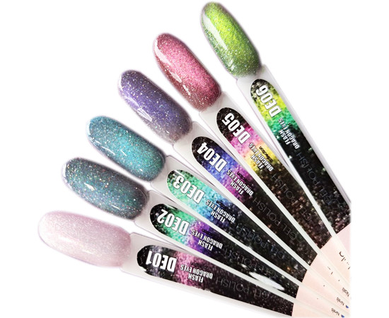 Зображення 2 Гель-лак для нігтів Nails Molekula Flash Dragon Eyes 6 мл, №DE03, Об'єм (мл, г): 6, Колір: DE03