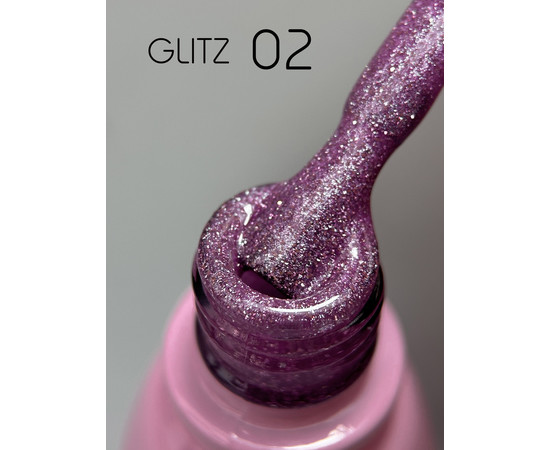 Зображення 2 Гель-лак Toki-Toki Glitz GZ02 бузковий, 5 мл, Об'єм (мл, г): 5, Колір: 02