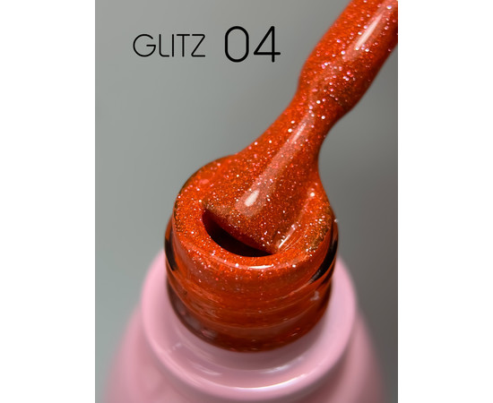 Изображение 2 Гель-лак Toki-Toki Glitz GZ04 оранжевый, 5 мл, Объем (мл, г): 5, Цвет: 04