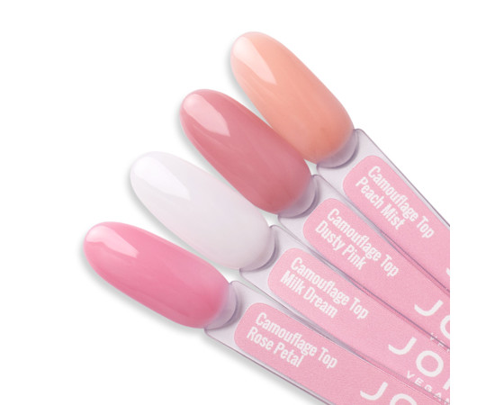 Зображення 6 Камуфлюючий топ для гель-лаку без липкого шару JOIA vegan Peach Mist, 8 мл