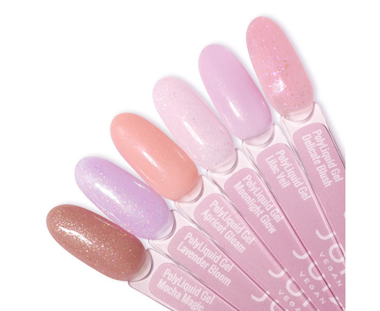 Зображення 6 Гель-база для гель-лаку JOIA PolyLiquid gel Delicate Blush, 8 мл, Об'єм (мл, г): 8, Колір: Delicate Blush