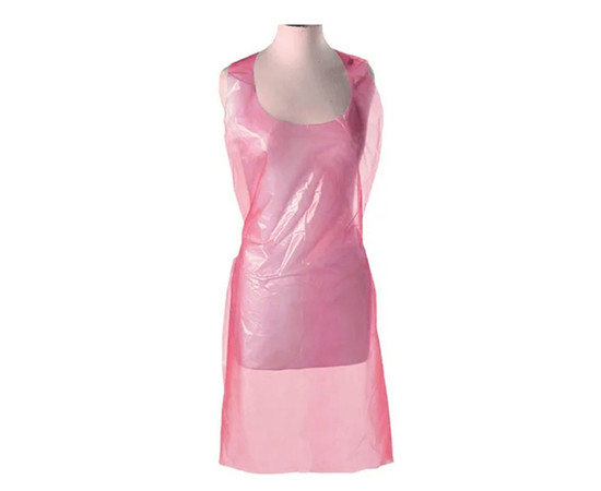 Зображення 2 Фартух одноразовий поліетиленовий Panni Mlada 0.8х1.25 м (50 шт/пачка) рожевий