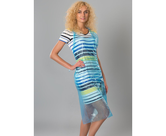 Зображення 2 Фартух Стандарт поліетиленовий Fortius Pro 0.8х1.25 м (100 шт/пачка) блакитний