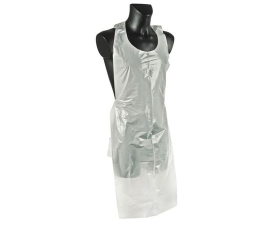 Зображення 2 Фартух одноразовий поліетиленовий Panni Mlada 0.8х1.25 м (50 шт/пачка) білий