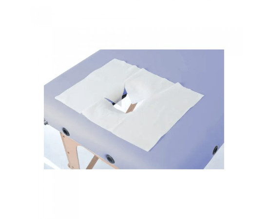 Зображення 2 Серветка для масажного столу з отвором X Polix Pro&Med 35х35 см (50 шт/пачка) зі спанлейсу білий