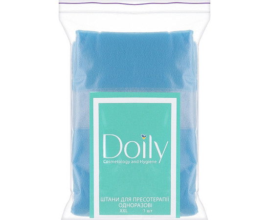 Зображення 3 Штани для пресотерапії на зав'язці Doily (1 шт/пачка) XXL зі спанбонду блакитні