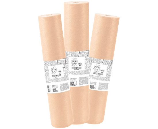 Зображення 3 Простирадла Panni Mlada 0.6х100 м (1 рулон) з спанбонду бежевий, Кількість в упаковці (шт): рулон, Розмір простирадла: 60 см * 100 м, Колір: Beige