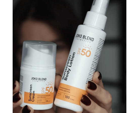 Зображення 3 Сонцезахисний крем для обличчя Joko Blend Sunscreen Cream SPF 50, 30 мл