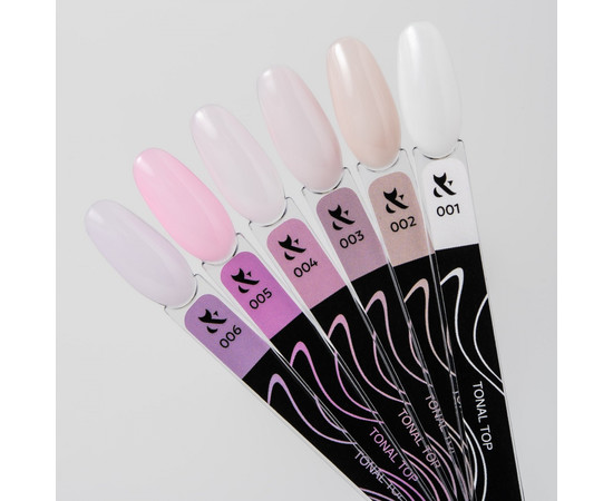 Зображення 2 Топ камуфлюючий для гель-лаку без липкого шару F.O.X Top Tonal №006, 7 мл, Об'єм (мл, г): 7, Колір: 006